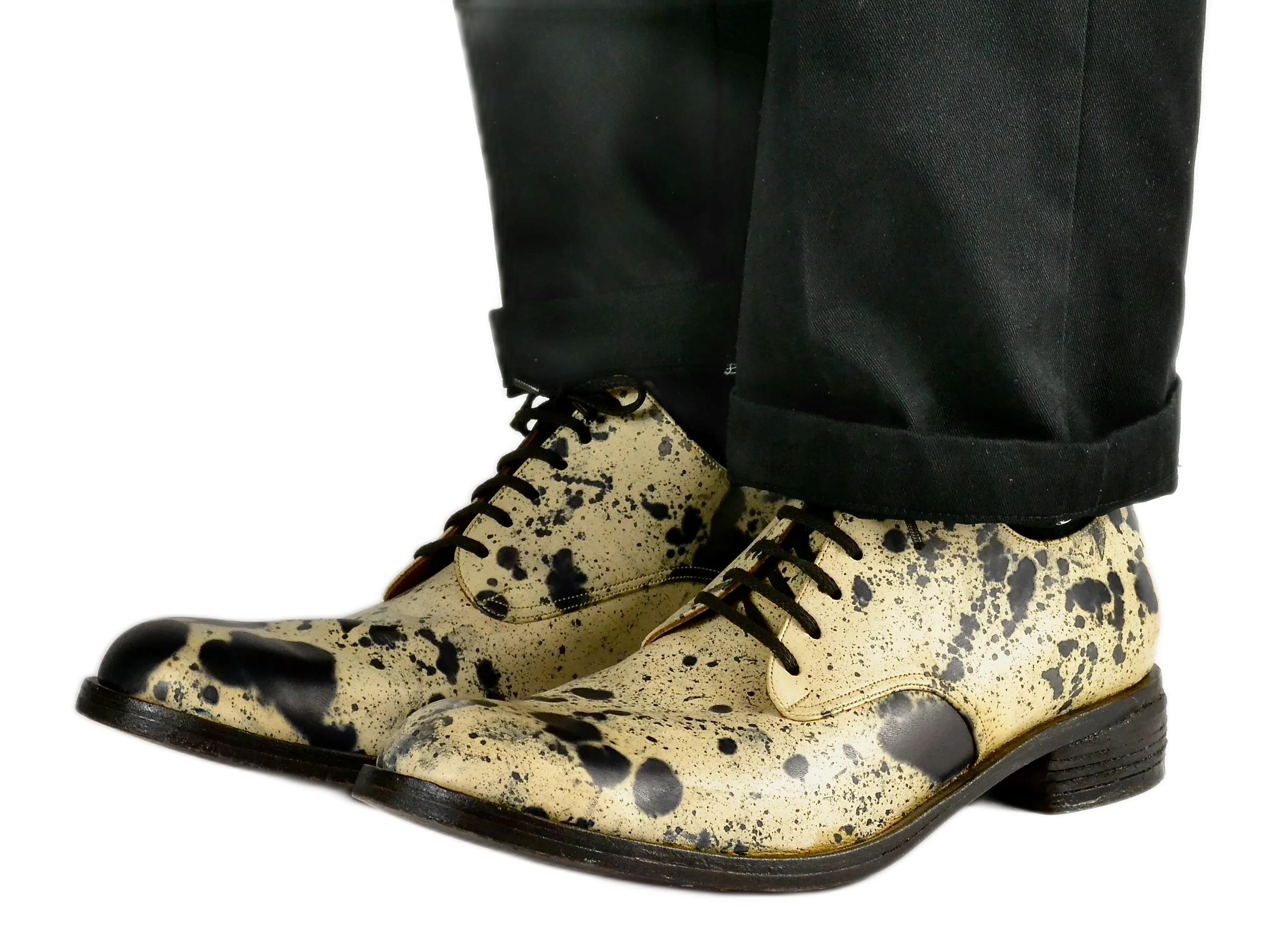 Derby Shoe / Dalmation calf