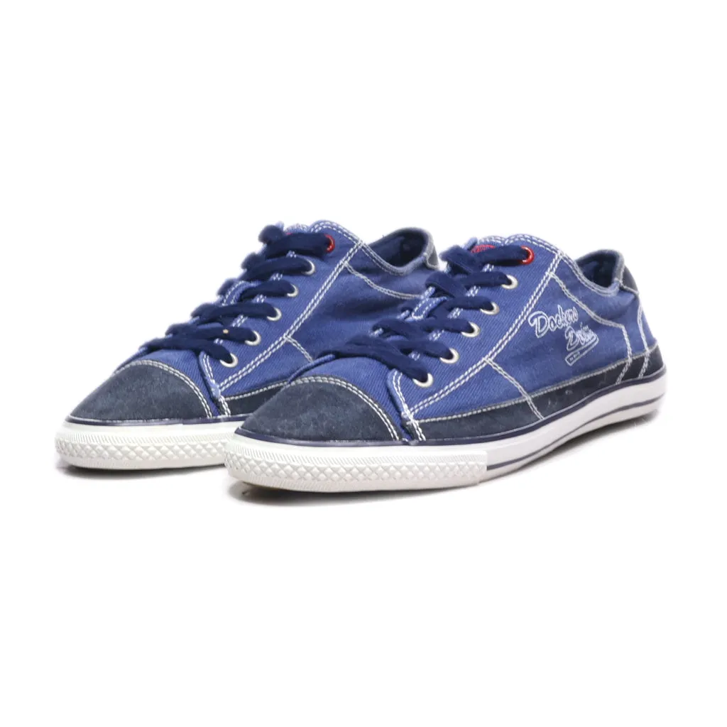 Dockers Low-Top Sneakers Canvas Blue Colour For Men