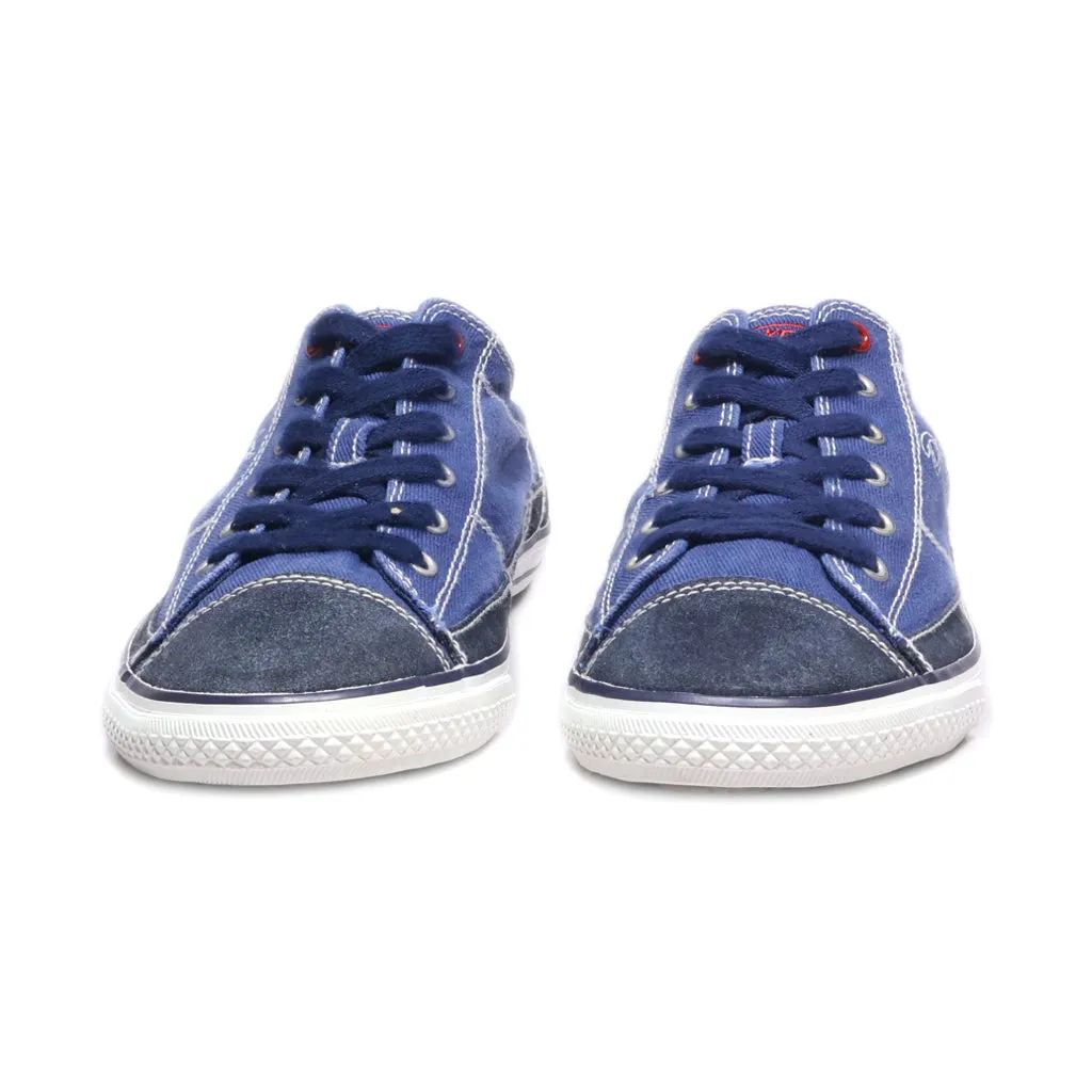 Dockers Low-Top Sneakers Canvas Blue Colour For Men