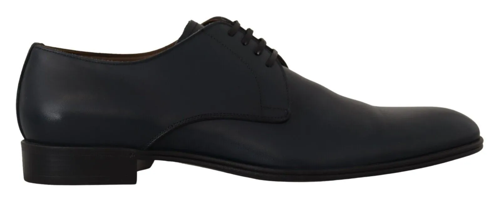 Dolce & Gabbana Elegant Navy Blue Derby Formal Shoes