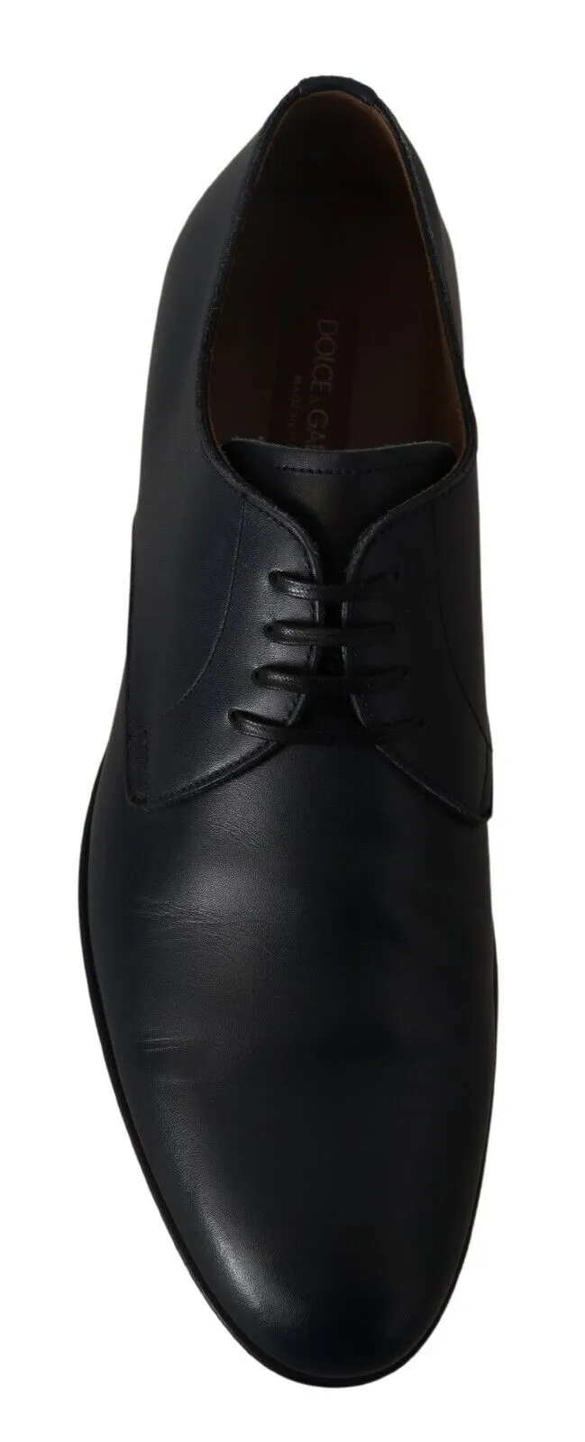 Dolce & Gabbana Elegant Navy Blue Derby Formal Shoes