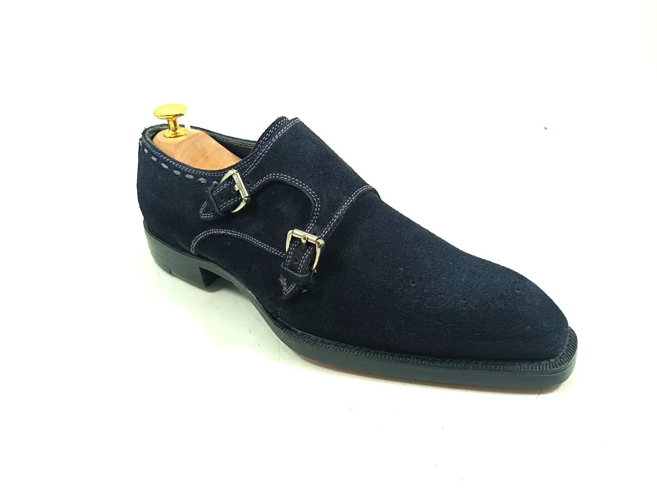 Double Monk - Suede Monk Dress Shoes