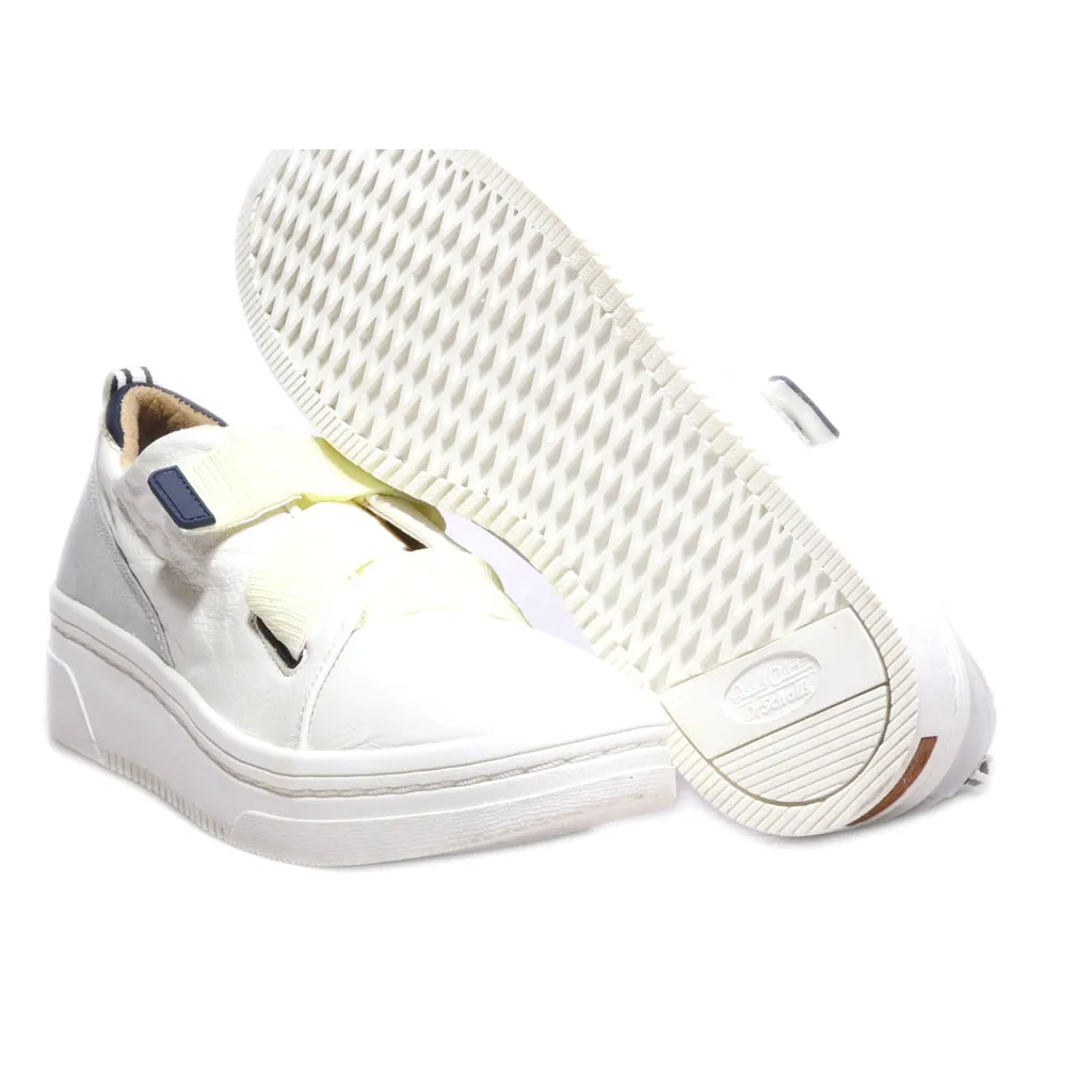 Dr. Scholl'S Low-Top Sneakers Leather White Colour For Women