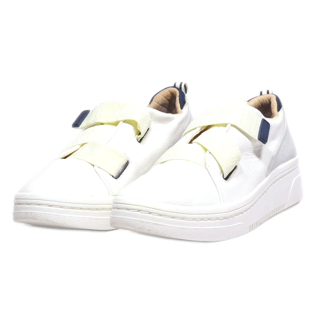 Dr. Scholl'S Low-Top Sneakers Leather White Colour For Women