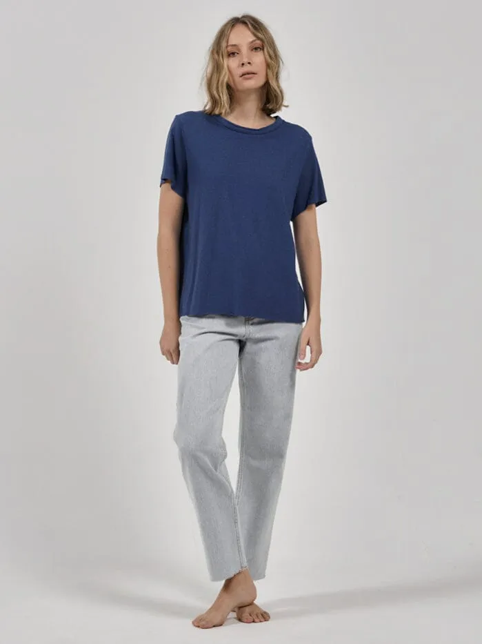 Hemp Lightweight Relaxed Tee - Botanical Blue