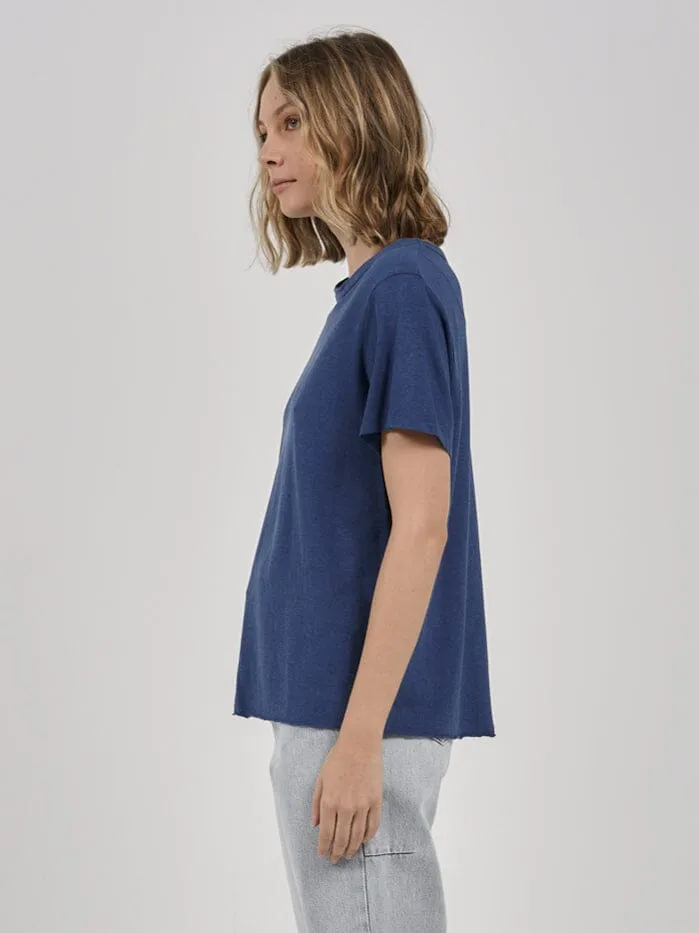 Hemp Lightweight Relaxed Tee - Botanical Blue