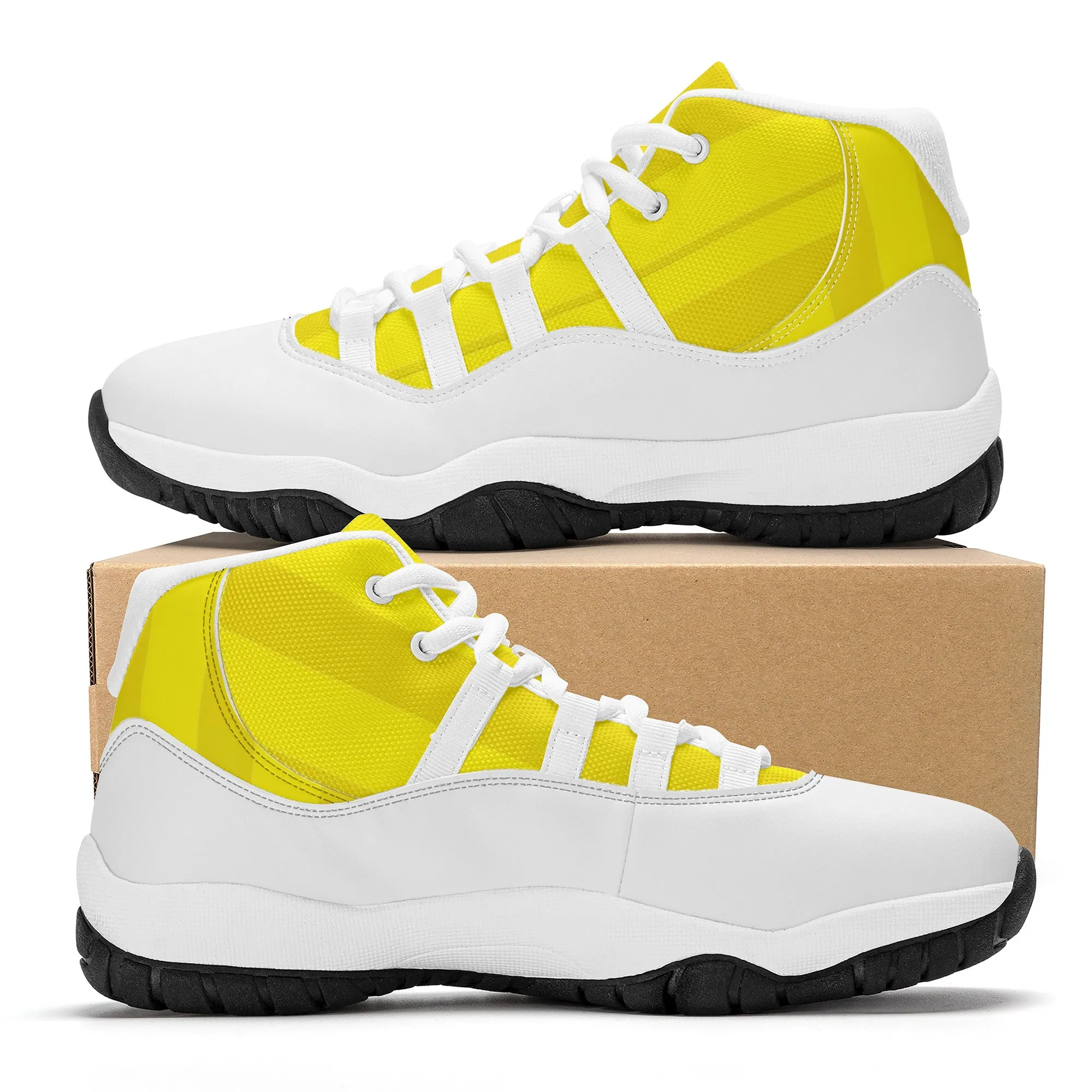 High Top Air Retro Sneakers - Yellow