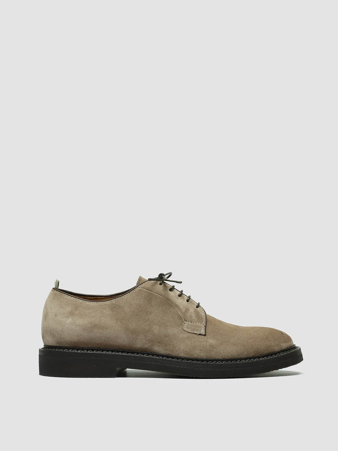 HOPKINS FLEXI 201 - Taupe Suede Derby Shoes