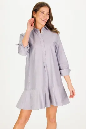 Iris Dress in Chambray Oxford