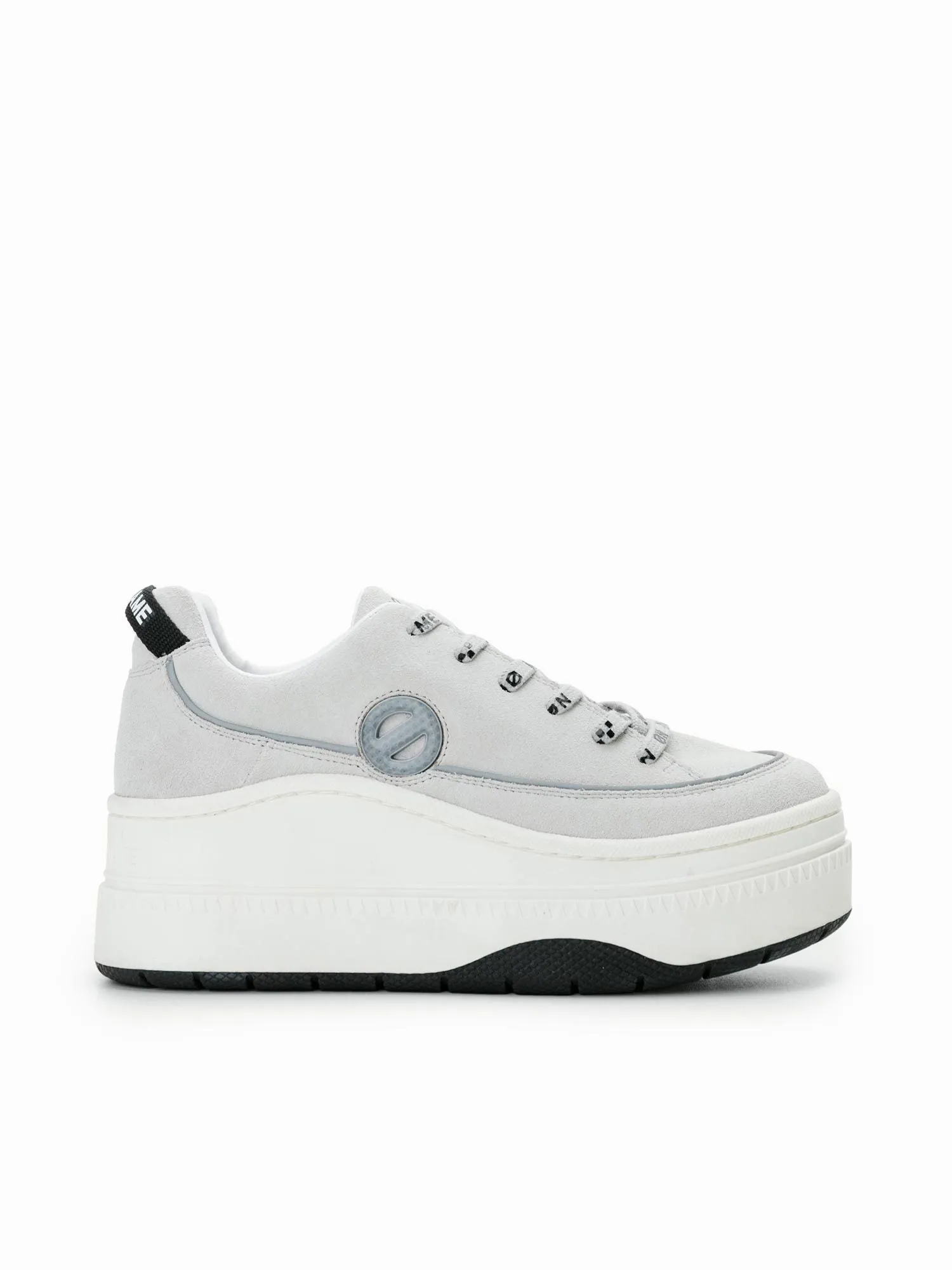 Jump Derby Cow Suede White Sneakers