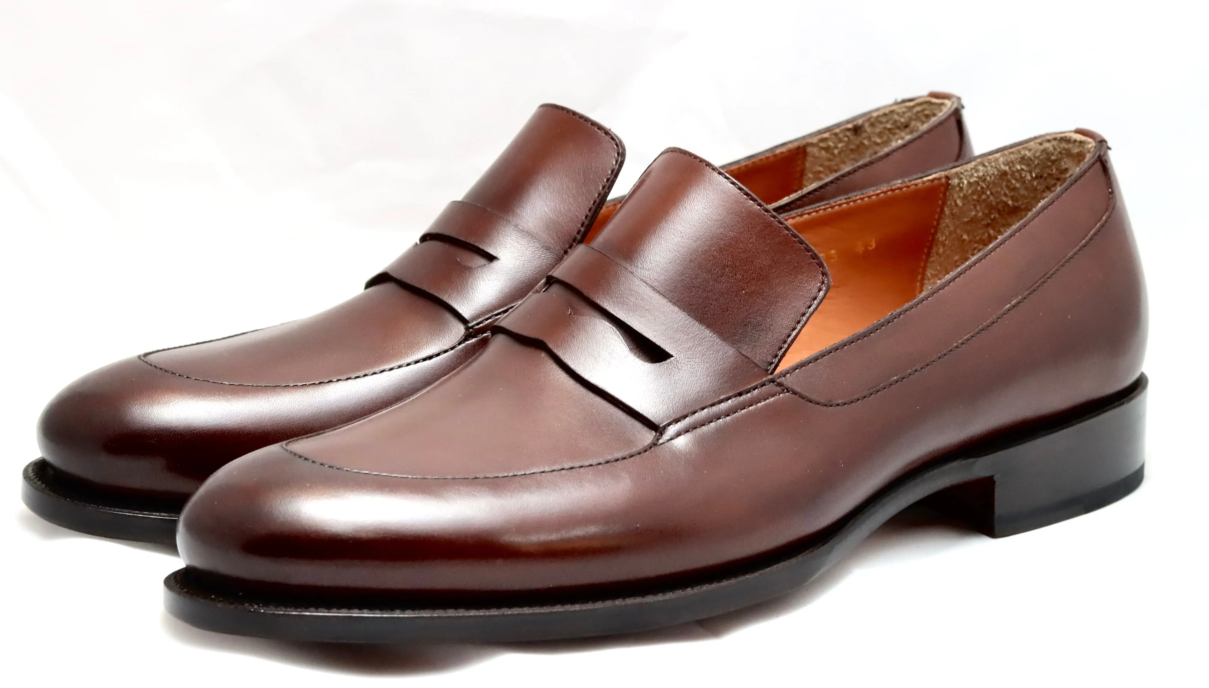 Loafer | dark brown | Calf | wide fit