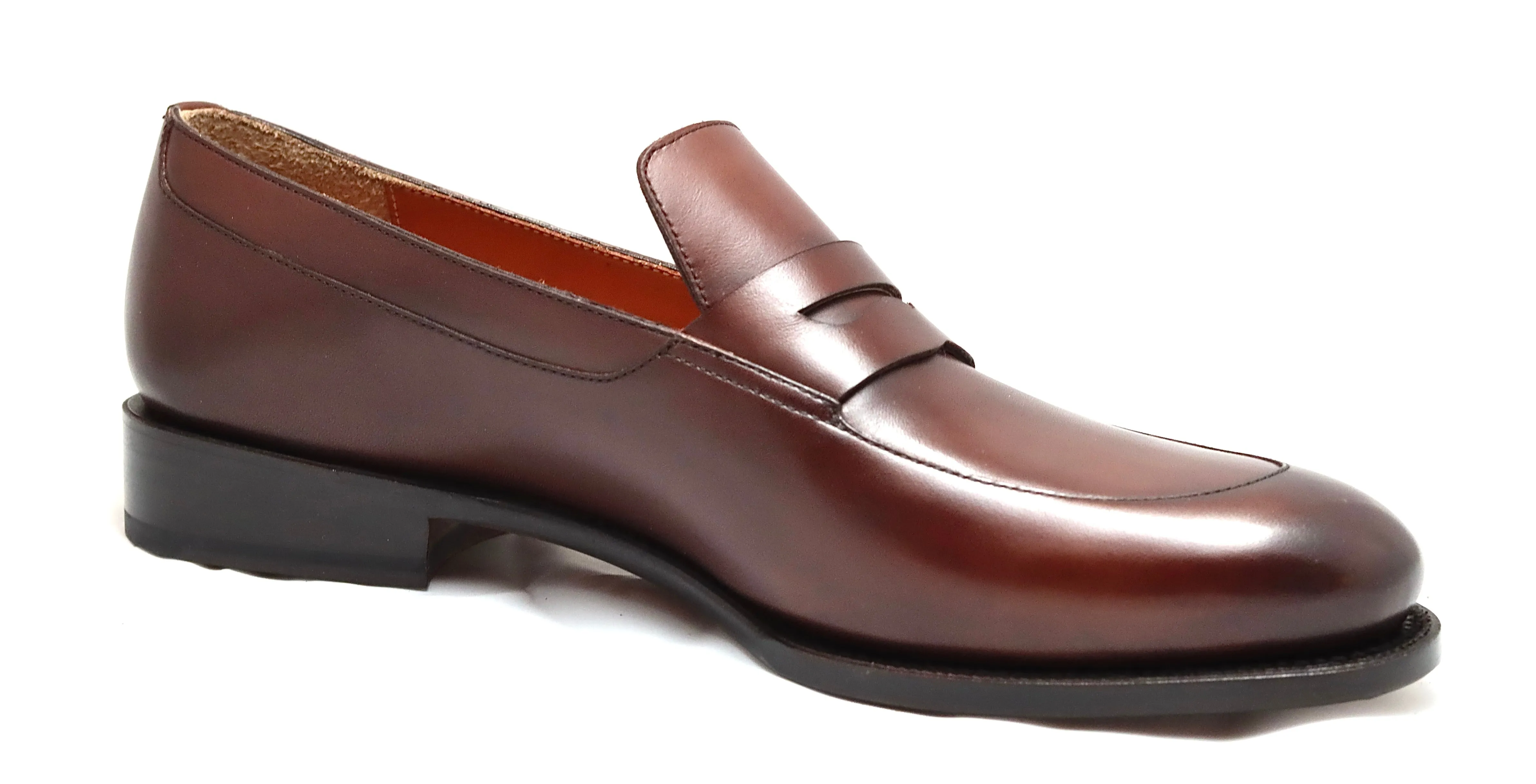 Loafer | dark brown | Calf | wide fit