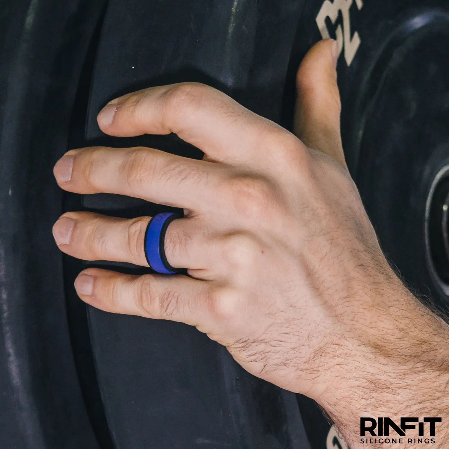 Men's Infinity Silicone Ring, Rinfit-Air. Comfortable & Durable Wedding Band.