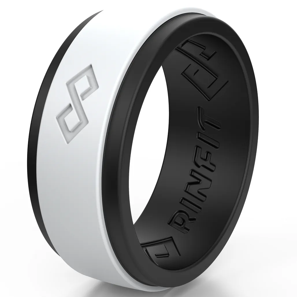 Men's Infinity Silicone Ring, Rinfit-Air. Comfortable & Durable Wedding Band.