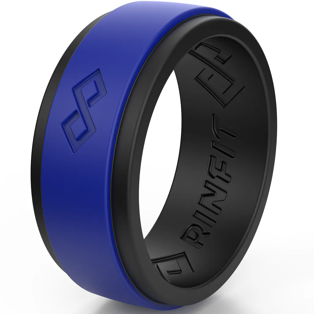 Men's Infinity Silicone Ring, Rinfit-Air. Comfortable & Durable Wedding Band.