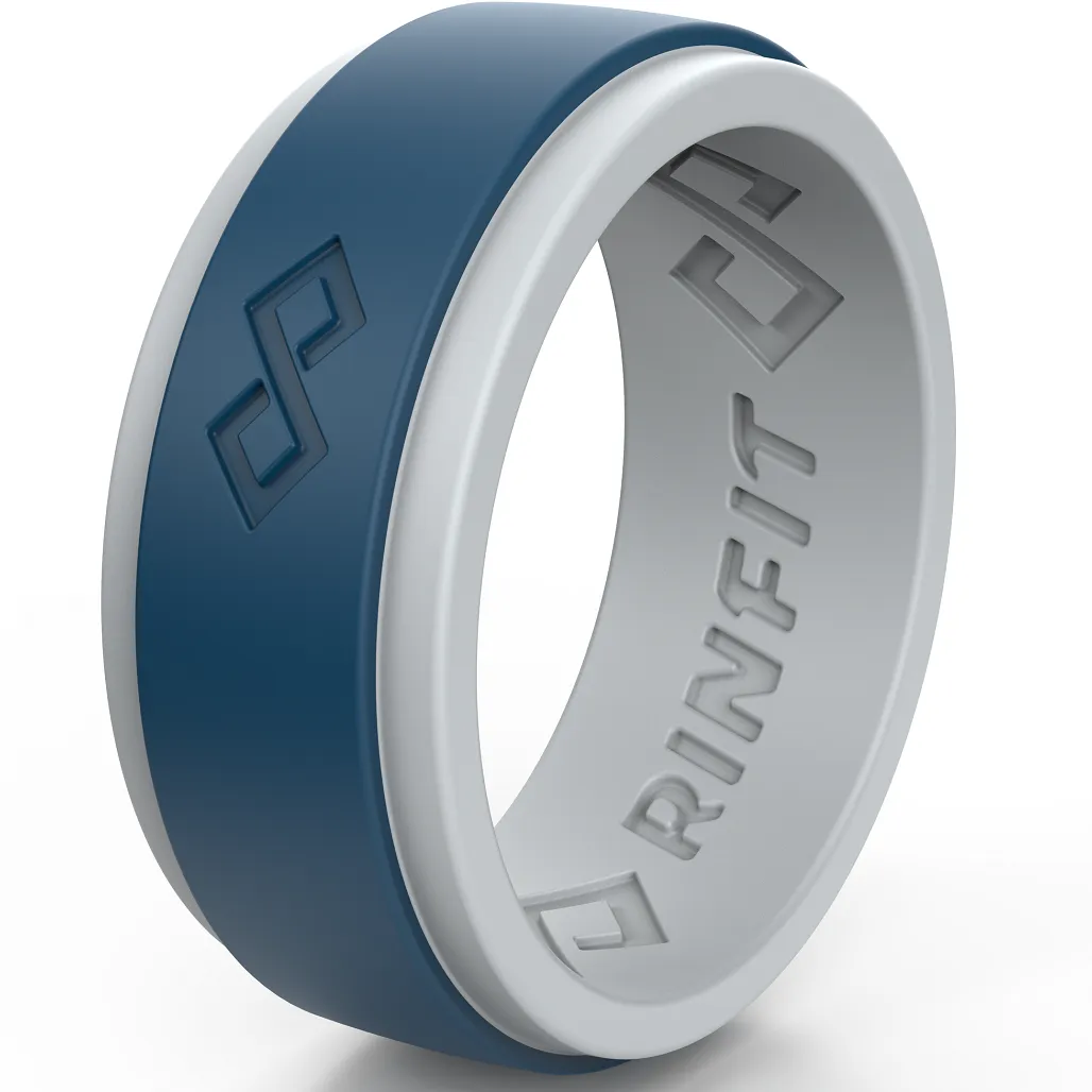 Men's Infinity Silicone Ring, Rinfit-Air. Comfortable & Durable Wedding Band.