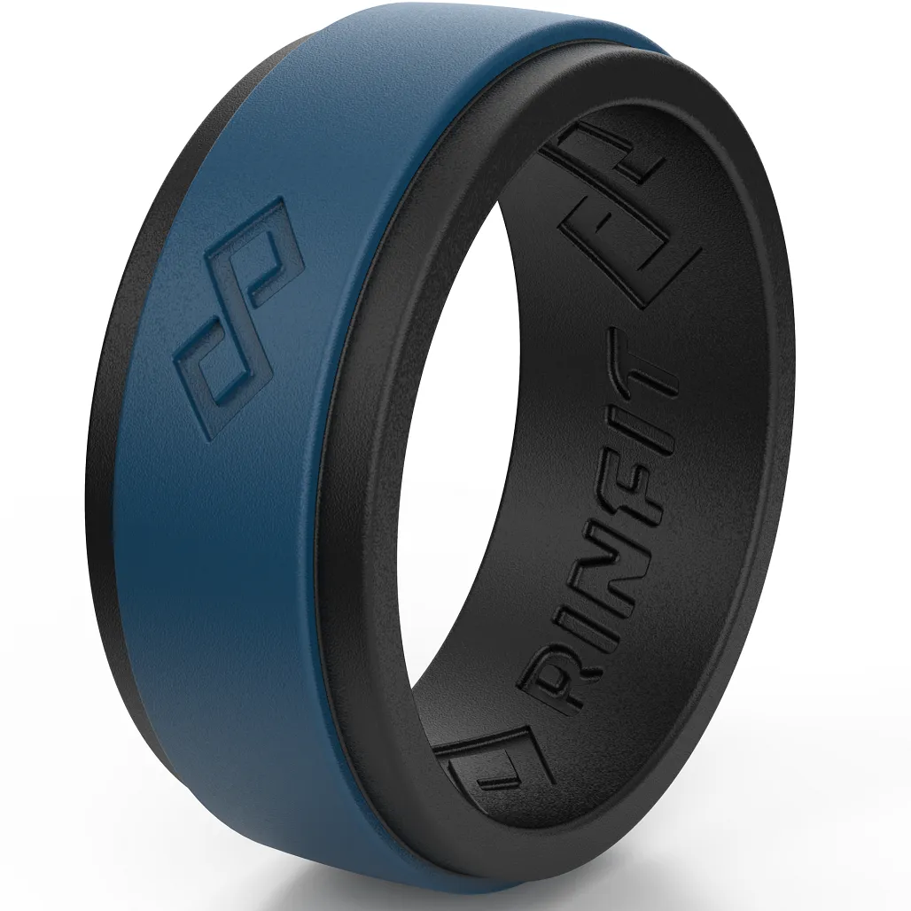 Men's Infinity Silicone Ring, Rinfit-Air. Comfortable & Durable Wedding Band.