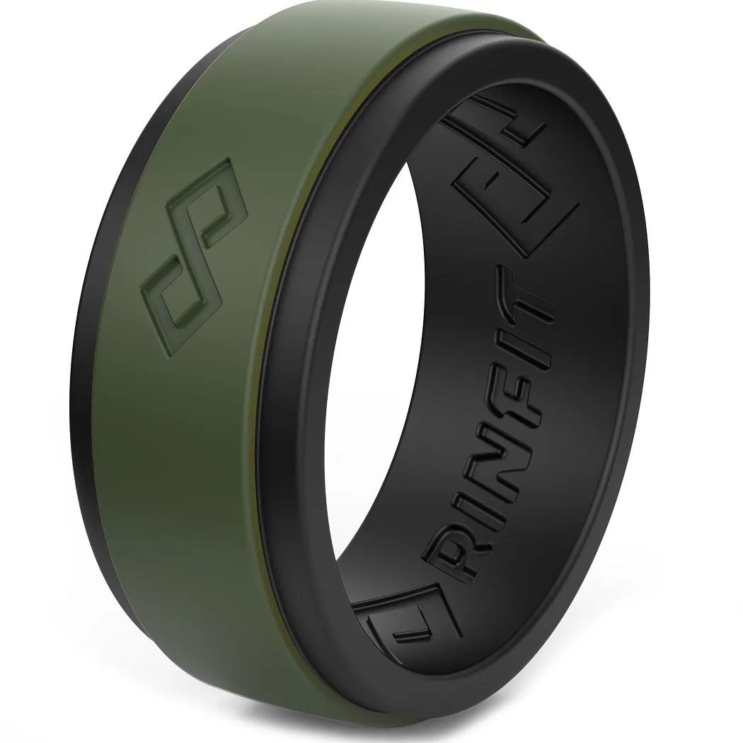 Men's Infinity Silicone Ring, Rinfit-Air. Comfortable & Durable Wedding Band.