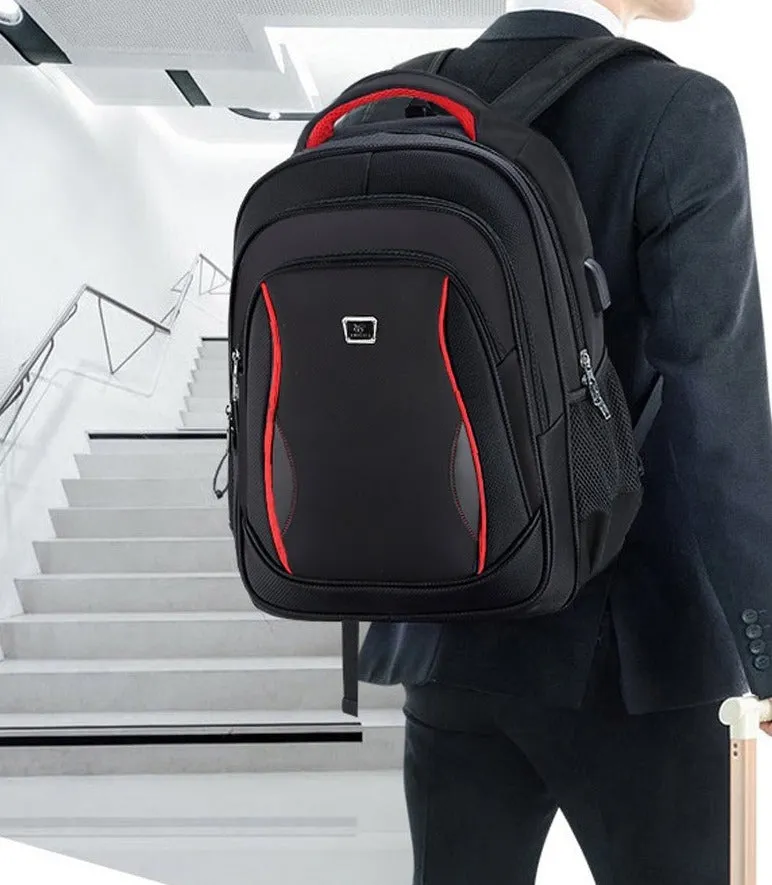 Men's Waterpoof USB Charging Oxford Laptop Backpack