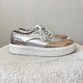 Metallic Platform Sneakers