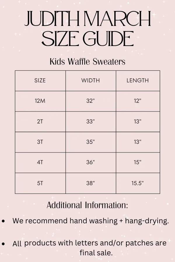 MINI KIDS SALTY WAFFLE SWEATER