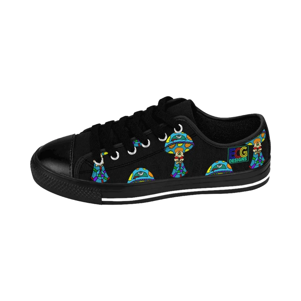 Multicolored Skull Shroom Men's Sneakers