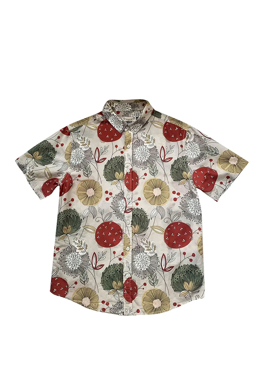 Muted Wildflowers Silk Blend Shirt