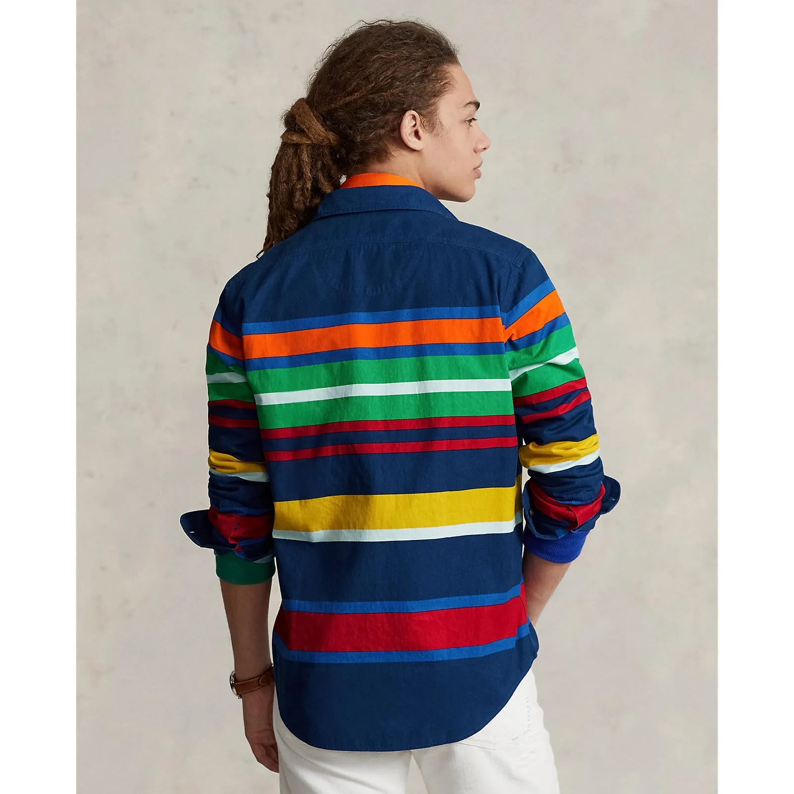 Oxford Work Shirt - Striped - Multi-Coloured