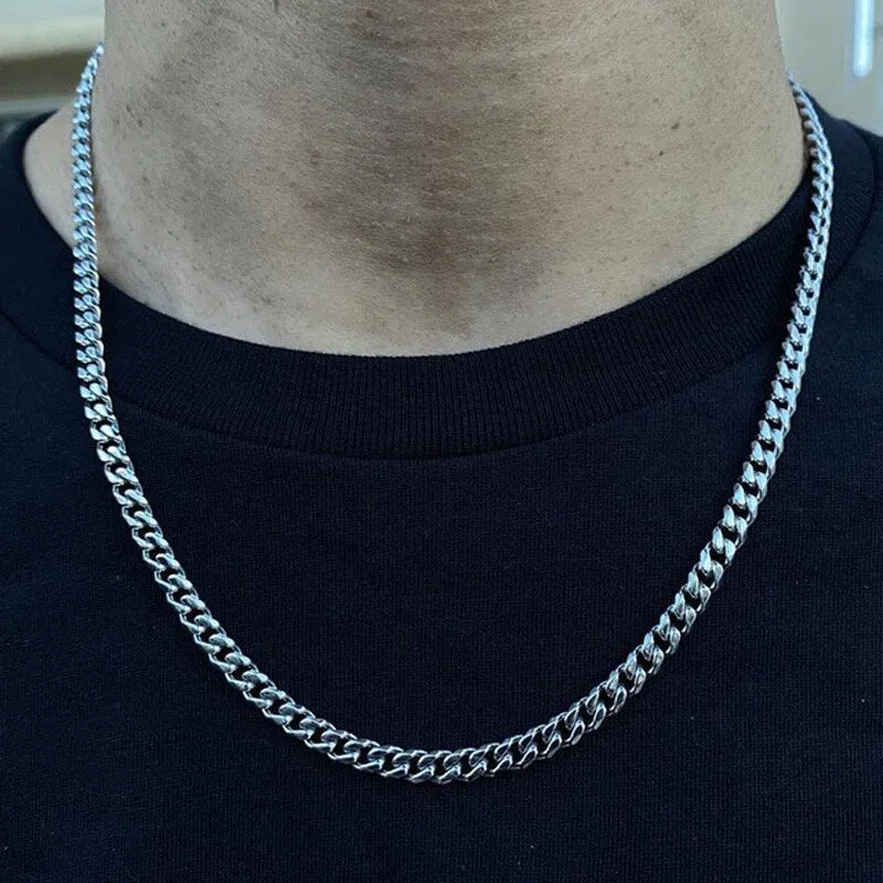 Paper Clip Chain Men Necklace