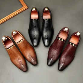 Pointed Toe Leather Shoes Business Suits Men's Shoes Cover Feet