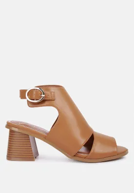 Polessi Pin Buckle Ankle Mules