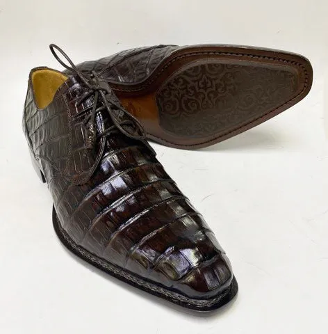 "Cratos" Crocodile Derby Brown