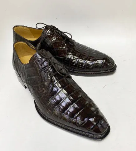 "Cratos" Crocodile Derby Brown