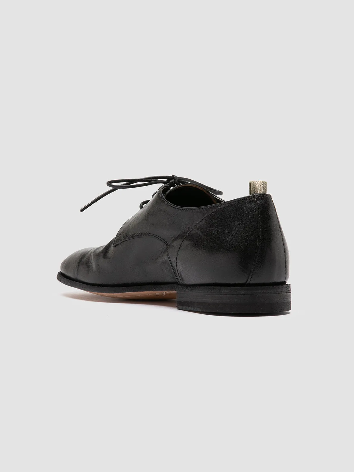 SOLITUDE 002 - Black Leather Derby Shoes