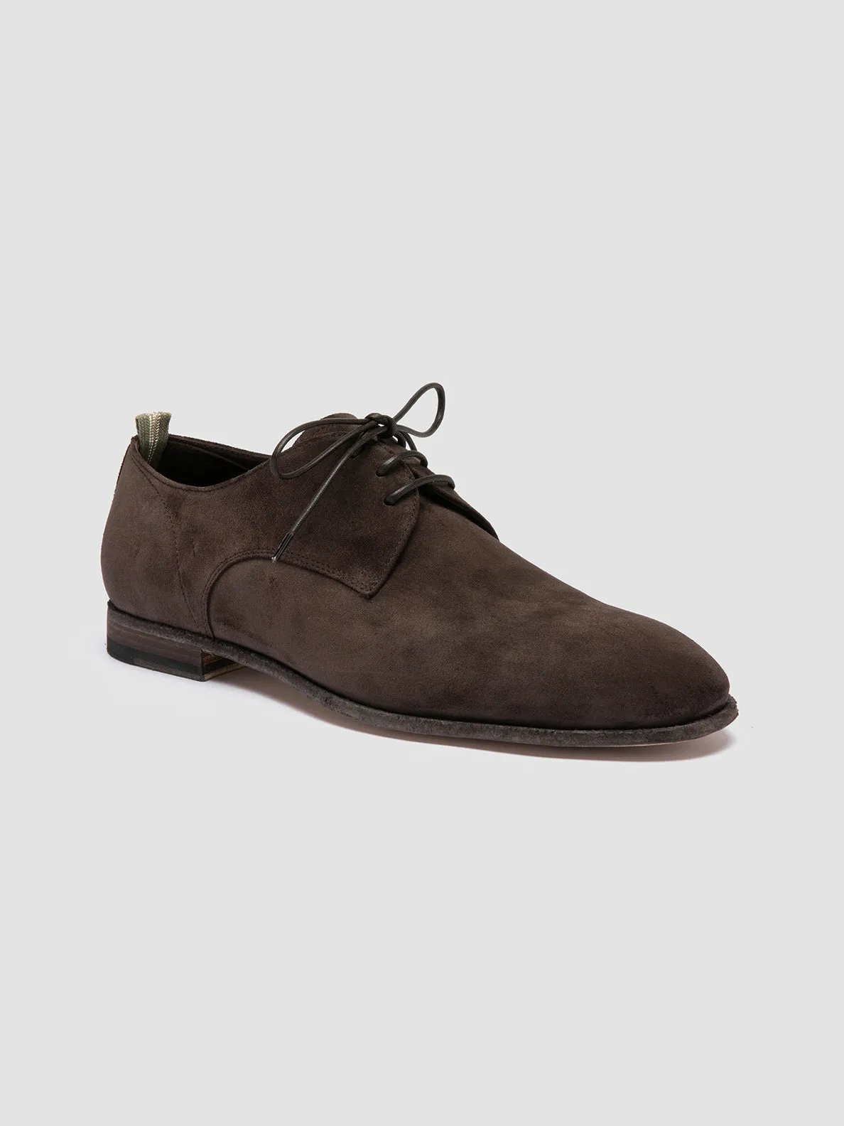 SOLITUDE 002 - Brown Suede Derby Shoes