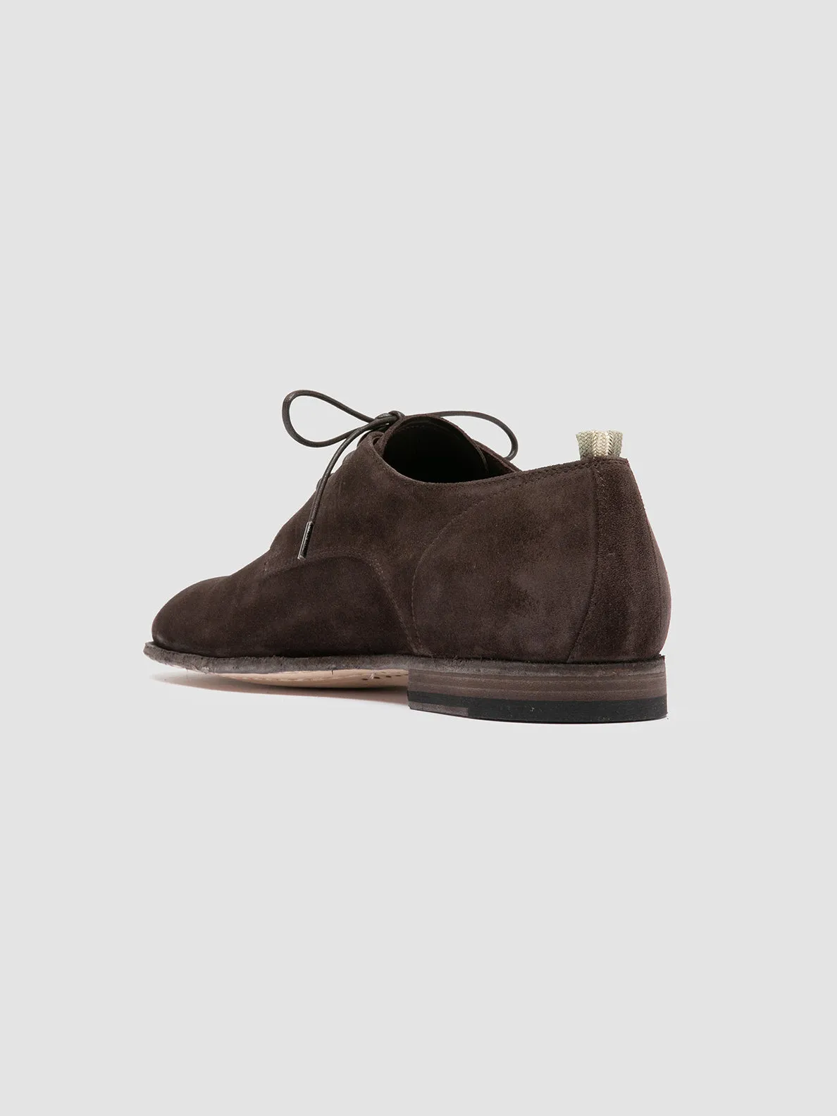 SOLITUDE 002 - Brown Suede Derby Shoes