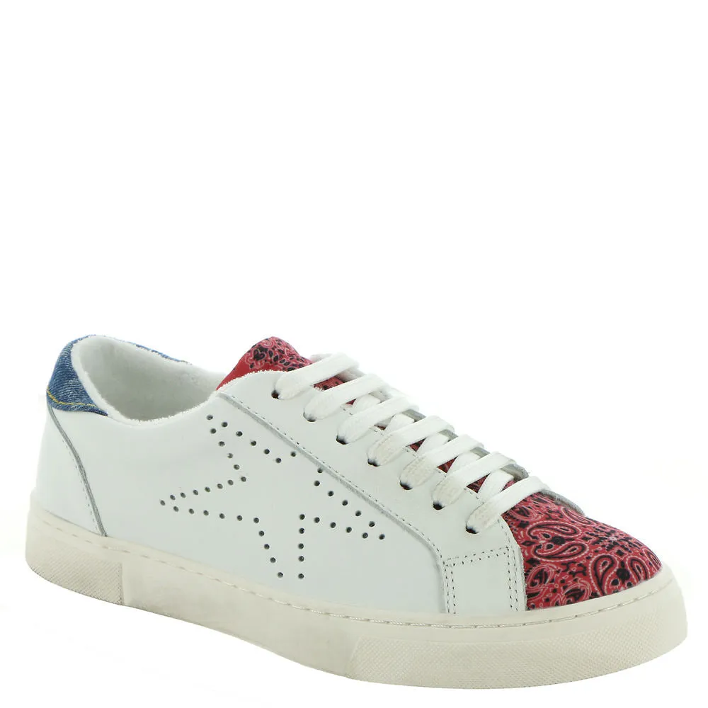 Steve Madden Women's 9.5 Red Bandana Oxford Sneakers Pair of Shoes