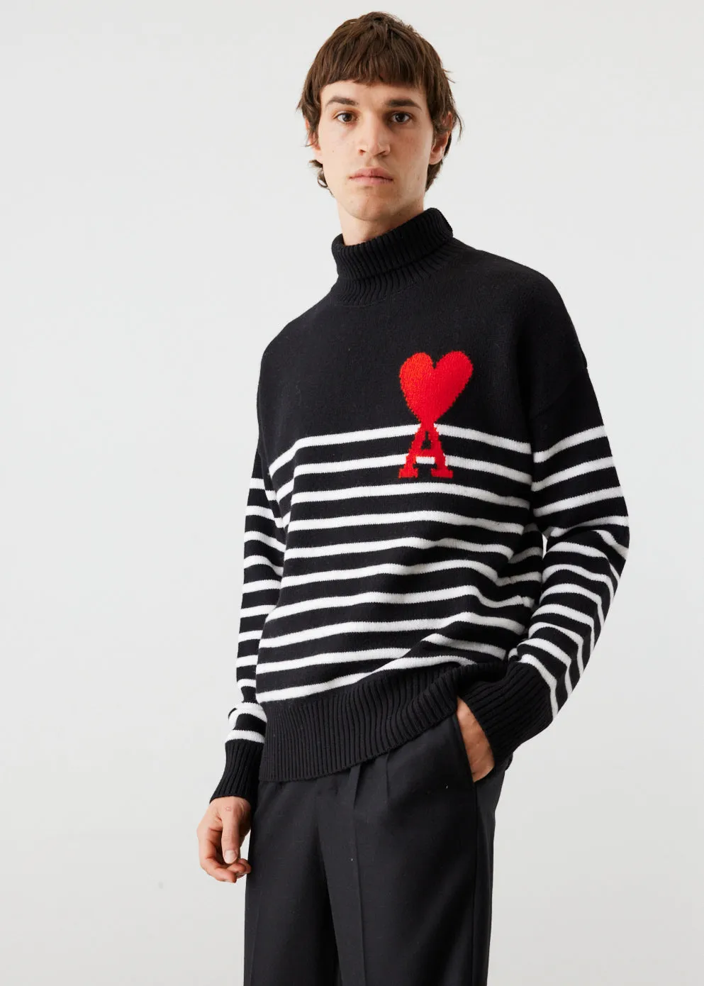 Striped Turtleneck