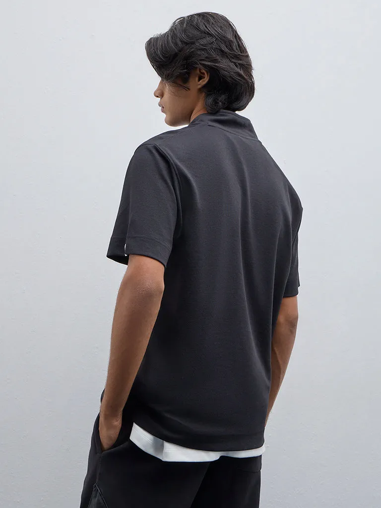 Studiofit Black Relaxed Fit T-Shirt