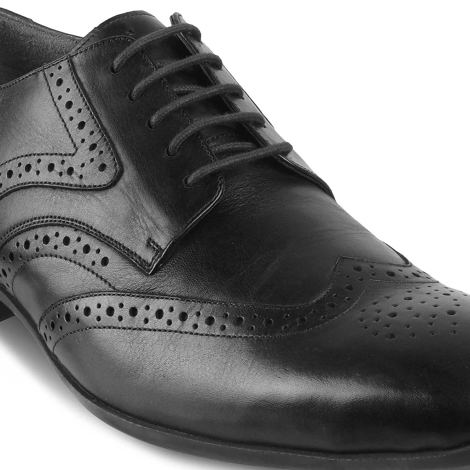 The Charlie Black Mens Derby Leather Lace-Ups