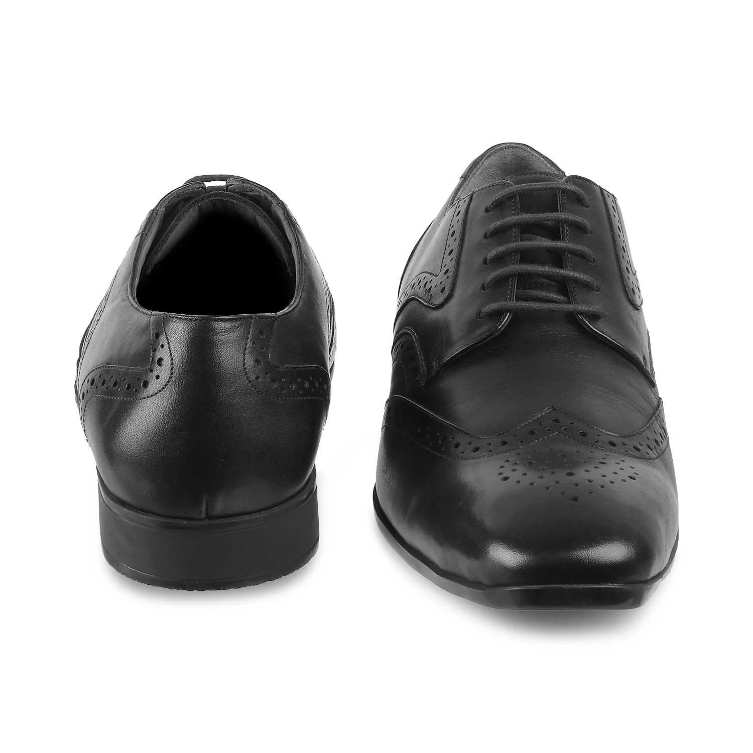 The Charlie Black Mens Derby Leather Lace-Ups