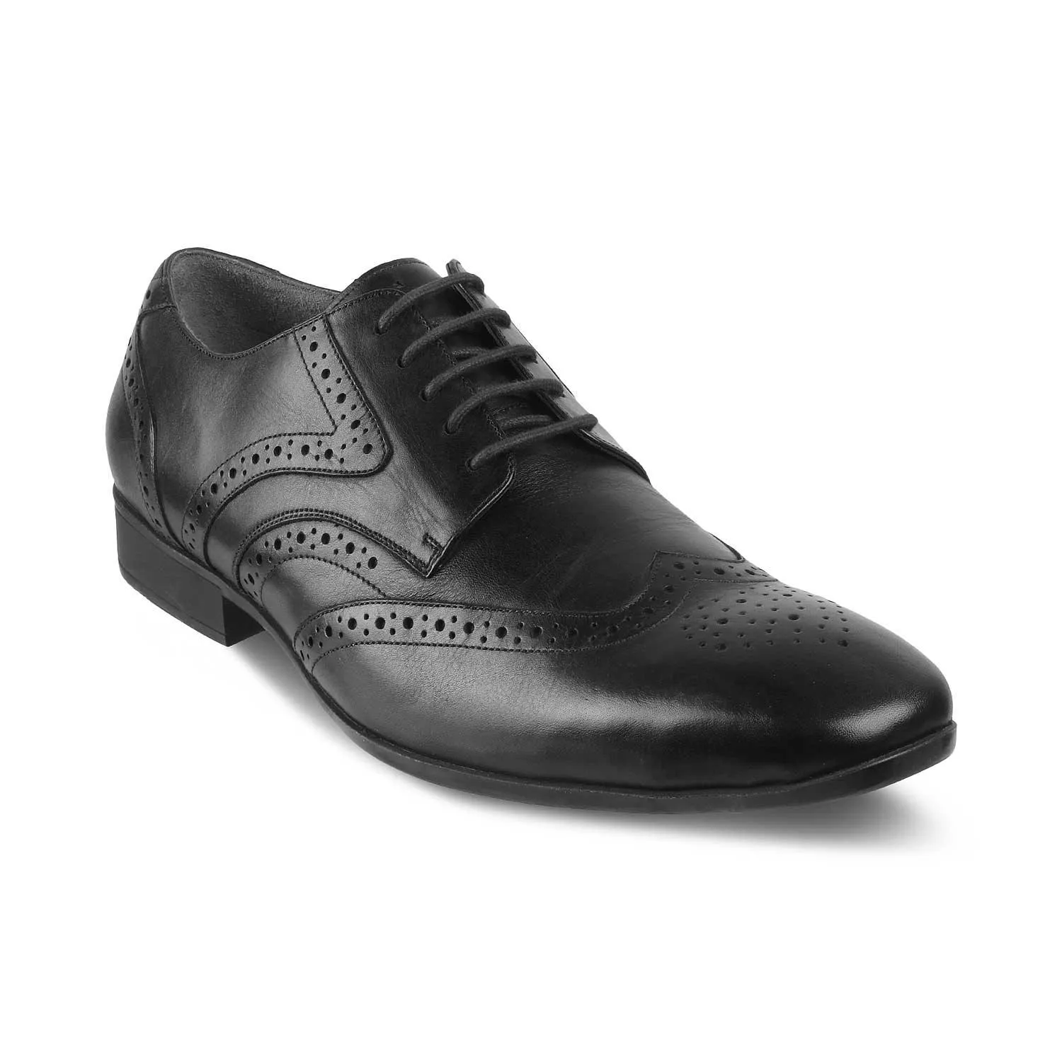 The Charlie Black Mens Derby Leather Lace-Ups