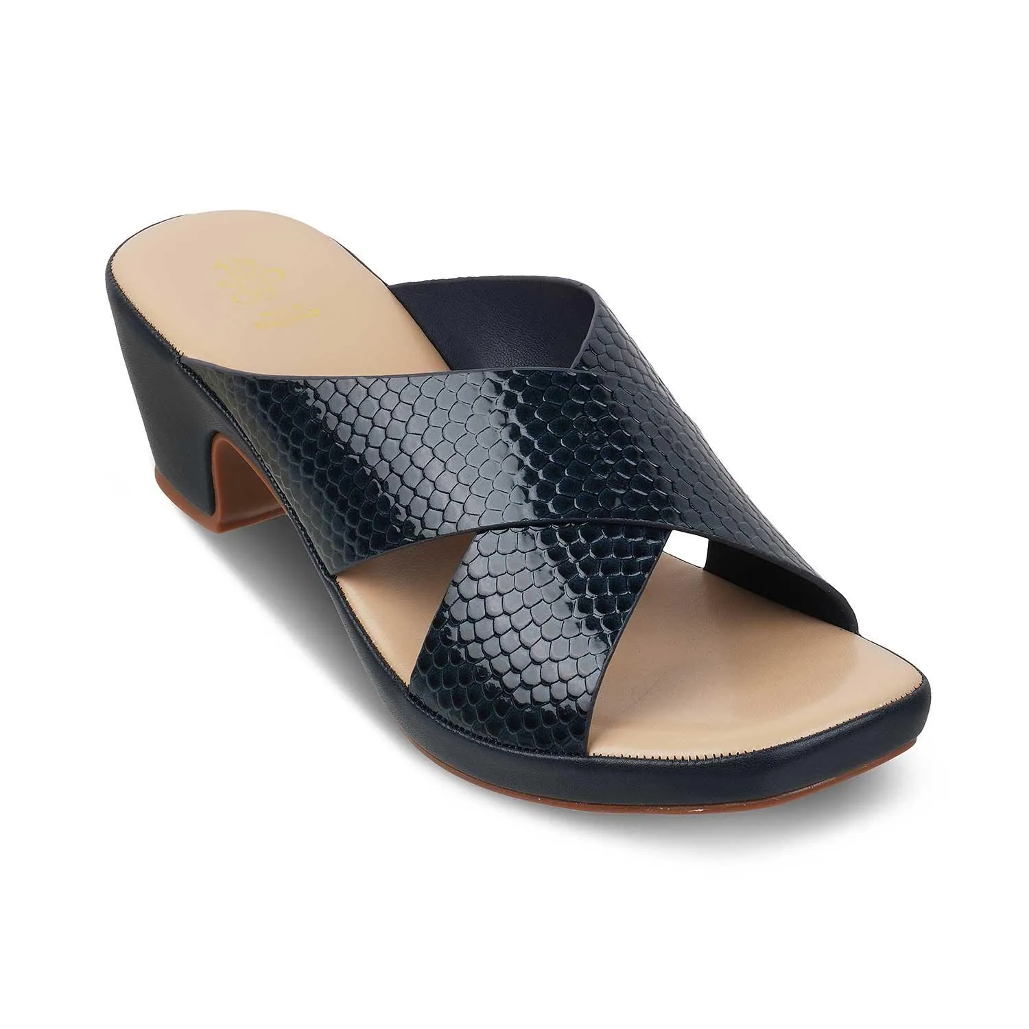 The Wedcross Blue Women's Casual Block Heel Sandals Tresmode