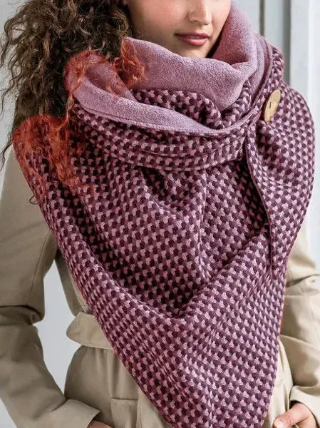 Warm versatile Triangle Womens Trendy Scarf