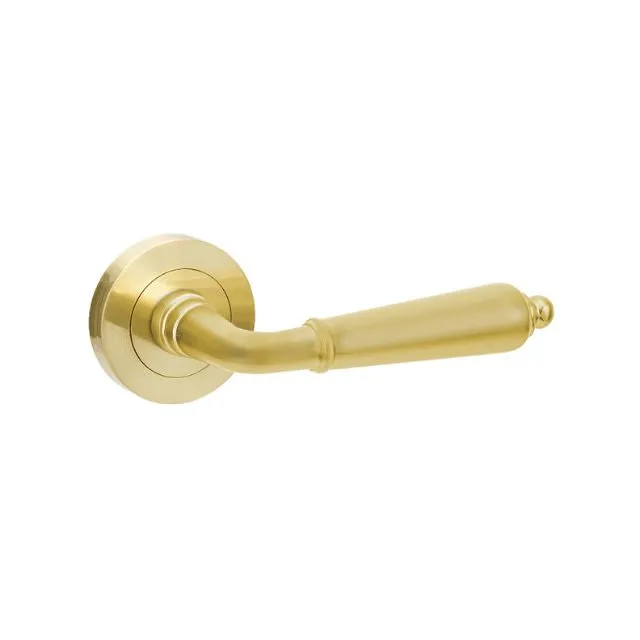 Zanda Oxford Entrance Set 70mm Key/Turn Satin Brass